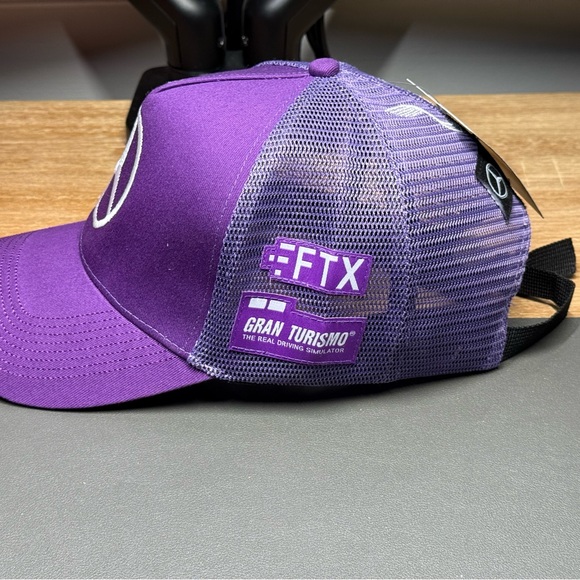 F1 Lewis Hamilton Purple Mercedes-Benz Driver Baseball Hat - Picture 2 of 6